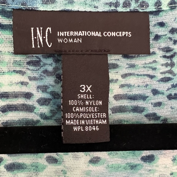 INC International Concepts Sheer Snake Print - Picture 4 of 5